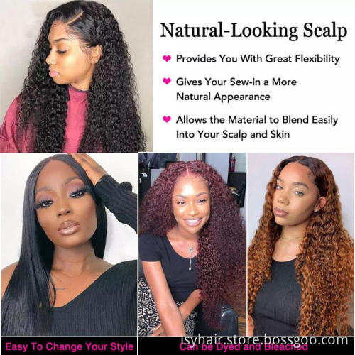 Lsy Wholesale Kinky Jerry Deep Curly Front Lace Human Hair Wig Natural Long Raw Brazilian Hair Full Front Lace Wig For Women